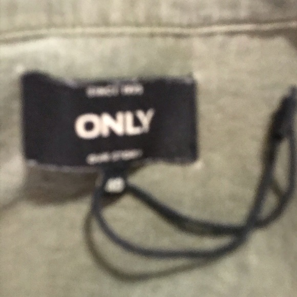 ONLY  Navy Green Shirt size European 40 - Picture 4 of 7
